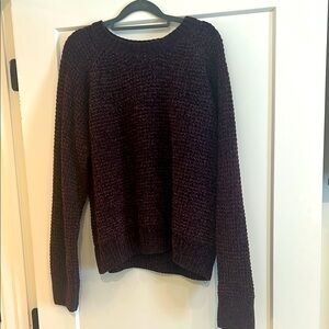 ARULA Purple Crewneck Sweater Classic Knit